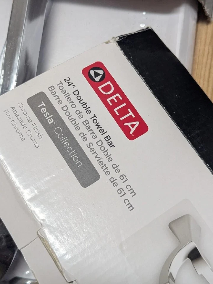 Новый DELTA хром 24 «двойной полотенце бар 75225 Telsa коллекции - Изображение 2 из 4