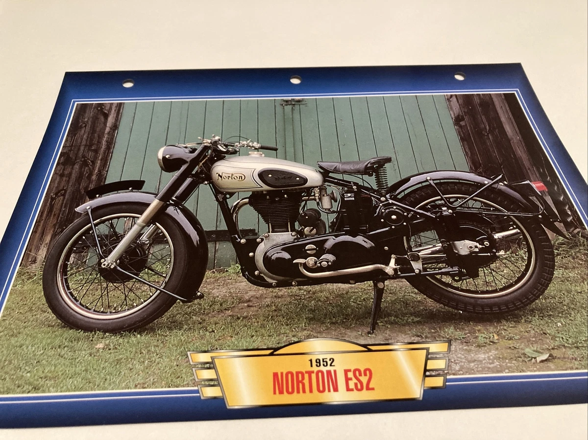 Norton 500 ES2 1952 Form Card Motorbike Passion Collection Atlas