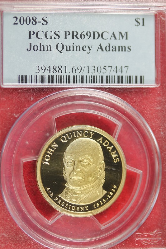 2008-S PCGS PR69 DCAM John Quincy Adams Presidental Dollar!! #B1000