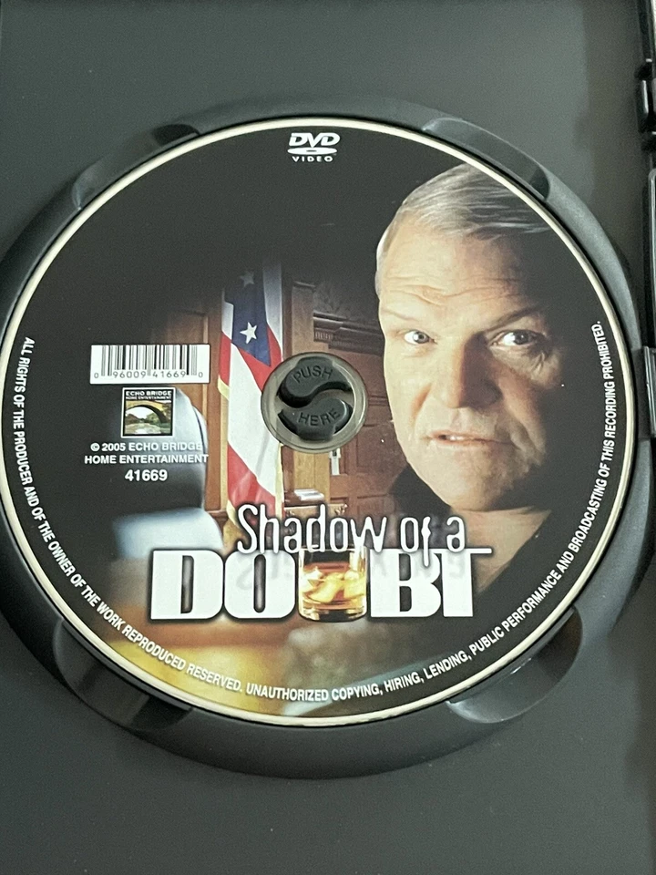 Shadow of a Doubt Brian Dennehy, Bonnie Bedelia DVD Like New Region 1 - image 2 of 3