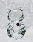 Fenton, Birthstone Bear, Crystal Glass, February Birthstone / Amethyst.
