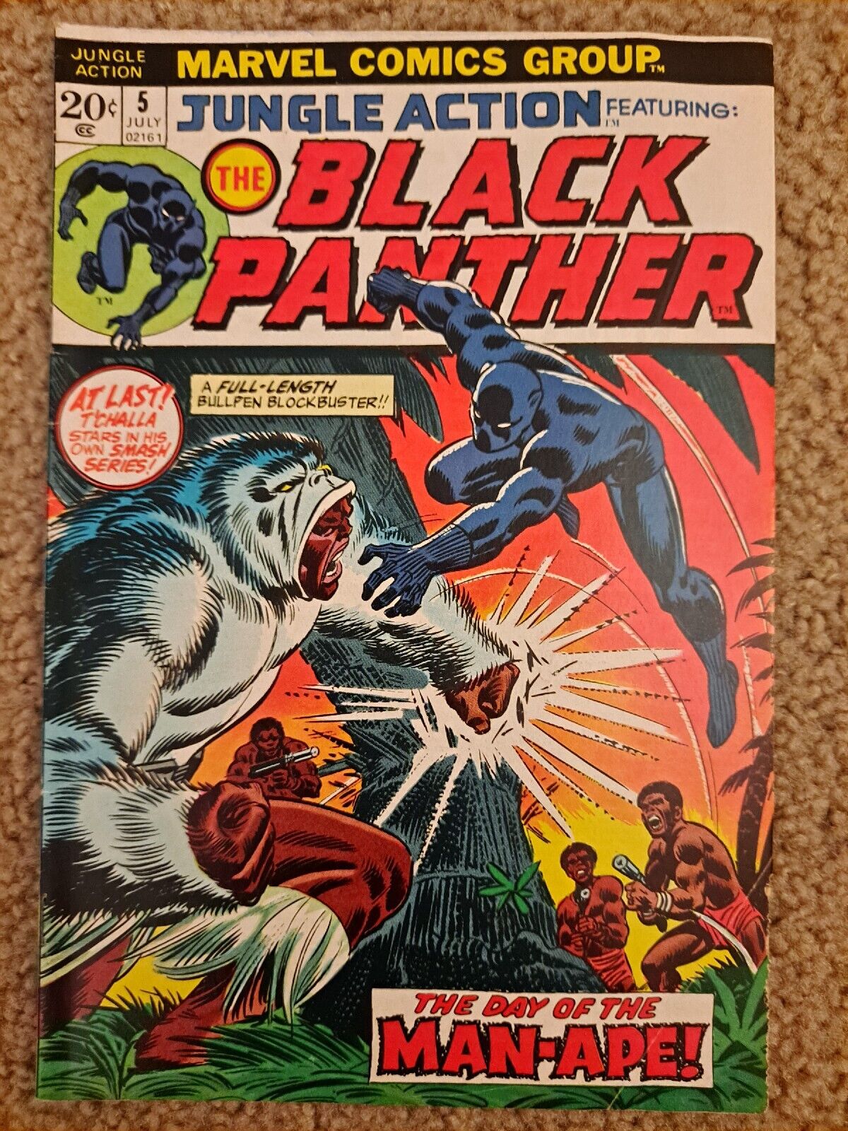 JUNGLE ACTION 5, 6-24 1st Solo Black Panther Series, Complete, 1st Killmonger