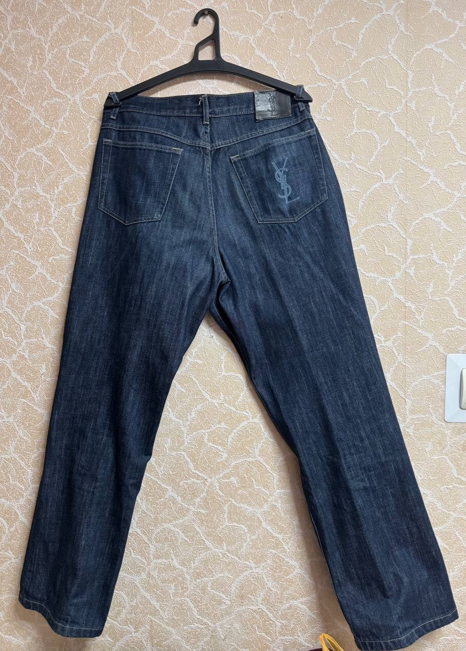 Jeans vintage Yves Saint Laurent blu denim YSL Y2K taglia 36x32