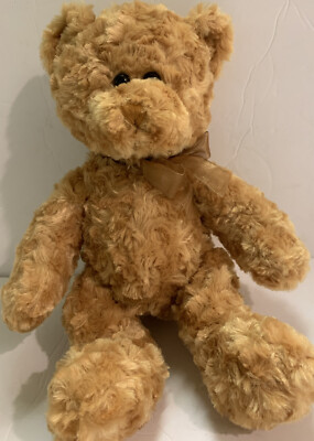 Plush In A Rush Teddy Bear Golden Brown Plush Soft Stuffed Animal Toy 13 
