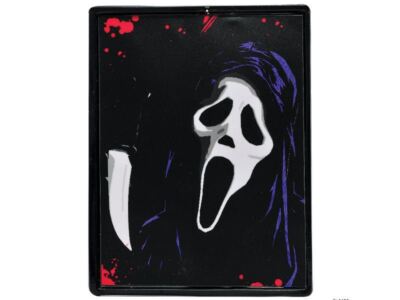 Light-Up Neon Bright Ghost Face Sign Scream Halloween Lighting Wall Decor Glow