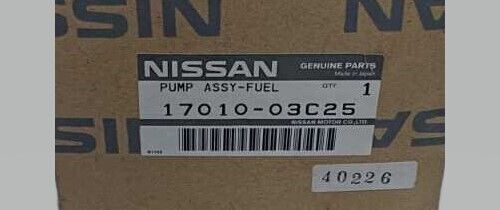 NISSAN Genuine OEM SUNNY TRUCK B20 B120 A12S A15 Fuel Pump Assy 17010-03C25 - Picture 2 of 3