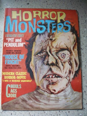 1961 Vintage Charlton Horror Monsters Magazine, Volume #1 Number #2