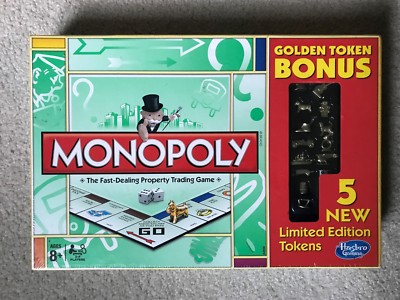 Brand New! Factory Sealed Monopoly Board Game with 5 New Limited Edition Tokens!