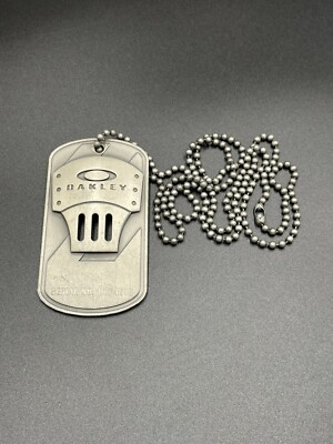 oakley employee dog tag ser # 4618 | eBay