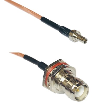 RG316 CRC9 Male to RP-TNC FEMALE BULKHEAD RF Cable Rapid-SHIP LOT