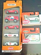 COCA COLA MATTEL MATCHBOX 5 PACK GIFT SET 1000---PLUS 2