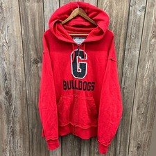 Nike Georgia Bulldogs NCAA College Zip Up Hoodie Sweatshirt Red Mens XXL 2XL