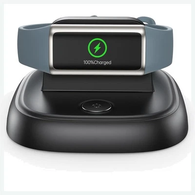 LVFAN Ladegerät für Fitbit Charge 6, 5 & Luxe Magnetisch Schnell Ladeständer Schwarz