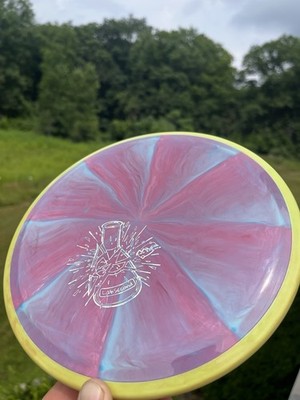 Axiom Cosmic Neutron Lab 2nd Crave Pink  N Blue CRAZY SWIRLS Yellow Rim 172g