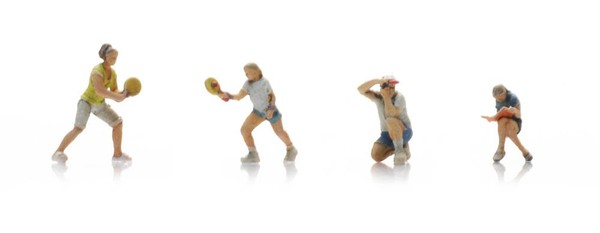 Artitec 5160015 - 1/160 / N - Camping-GlüCk - Spielen, 4 Figuren - Neu-image