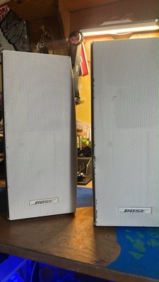 Bose 251 Environmental Speakers; Tested,  White, Pair, With Mounting Brackets
