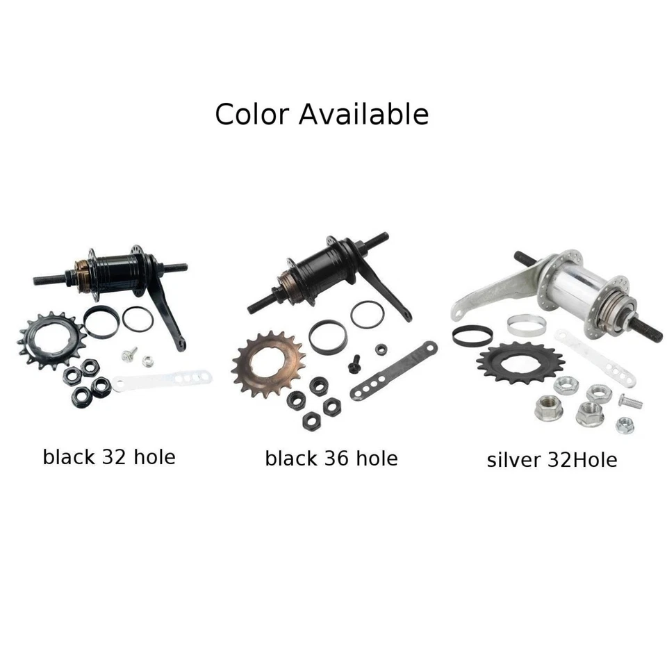 Fahrradnabe Hinterrad-Rücktrittnabe Mountainbike Silber Single-Speed-Fahrrad - Bild 4 von 4