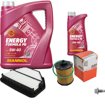 MAHLE Inspektionspaket 6 L MANNOL Energy Formula PD 5W-40 für Chevrolet Captiva