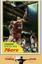 1981-82 Topps #E92 Steve Mix Philadelphia 76ers Basketball Card VG/EX