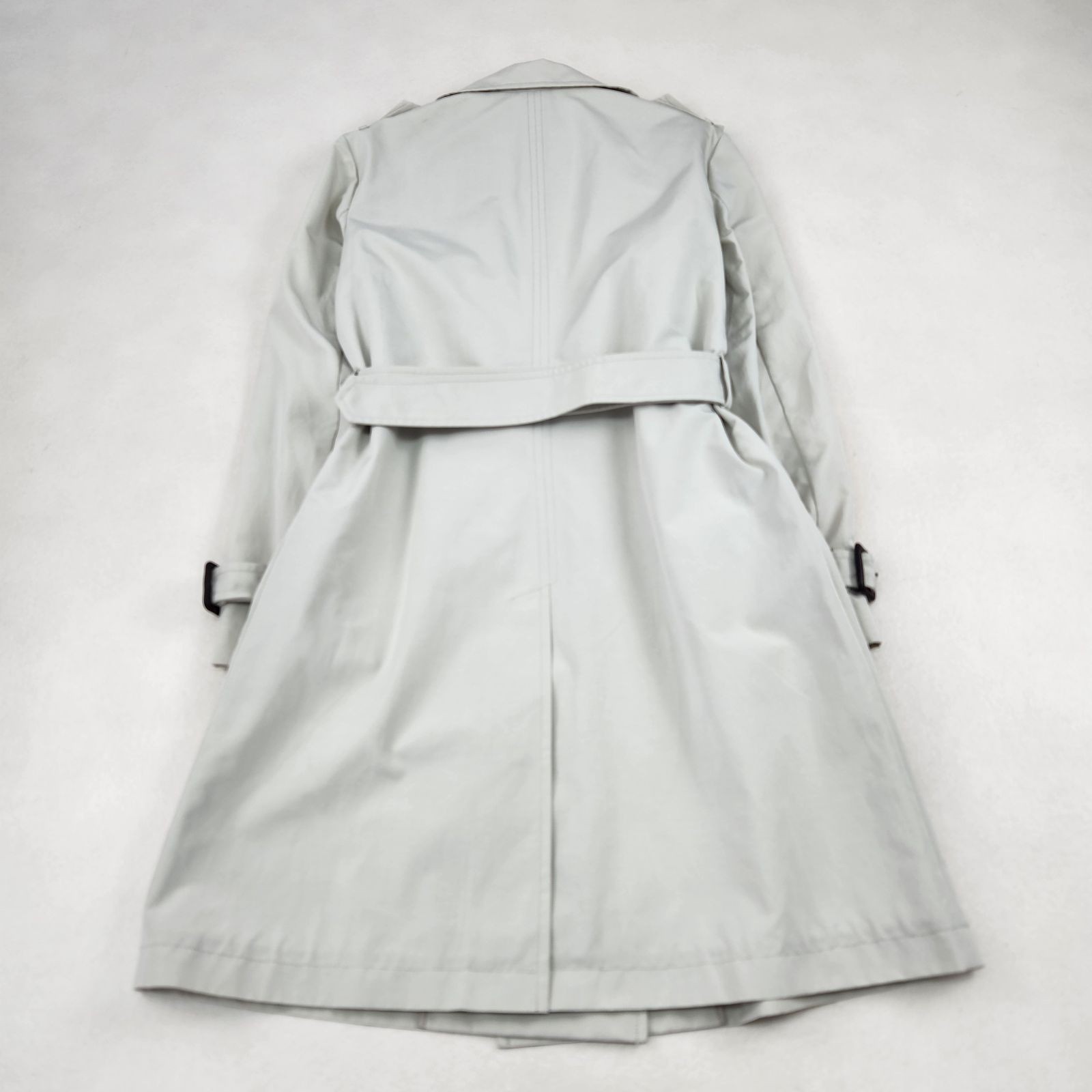 Rare PRADA Beige Belted Trench Coat - Elegant Size L Equivalent image 3