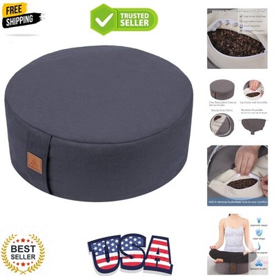 Versatile Zafu Meditation Cushion - Adjustable Firmness, Travel-Friendly Design