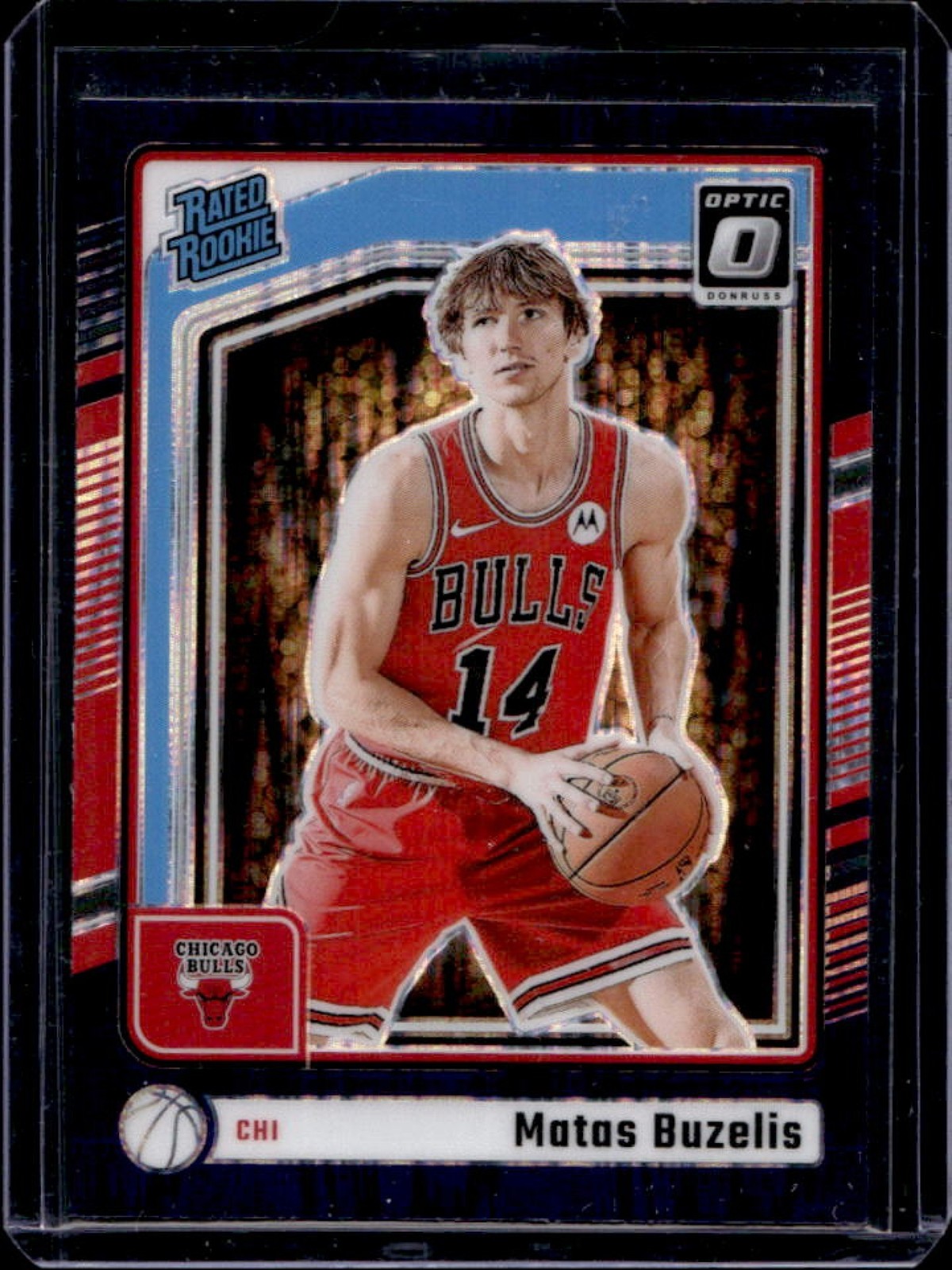 2024-25 Donruss Optic Matas Buzelis Purple Shock Prizm RC Rated Rookie #271