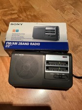 Sony ICF-38 Portable FM/AM 2 Band Radio NEW CONDITION Tested Working