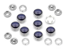 20 Pack Pearl Snap Fasteners for Western Shirts 10.5mm Washable Pearl-Like Bu...