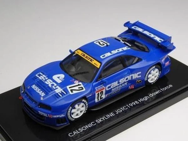 Ebbro 44252 1/43 Calsonic Skyline R33 Hoher Abtrieb Jgtc 1998 #12 Modellauto-image