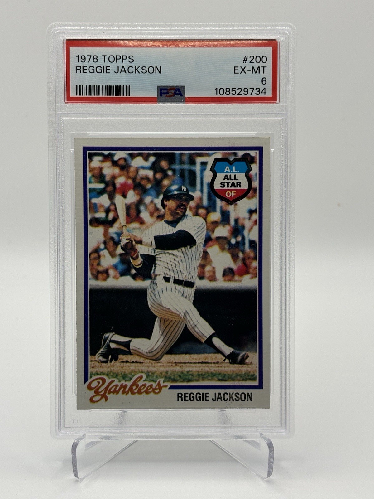 1978 Topps Reggie Jackson #200 PSA 6
