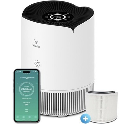 PureFlow30 Luftreiniger   HEPA H13 Filter & Ionisator   180m³/h CADR   Entfer...