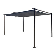 Jet-Line® Garten Pavillon Gartendach Pergola Dach KAIRO LIGHT 3x3m anthrazit