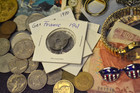 Vintage Junk Drawer Lot Estate Jewelry 925 Coins Zippo War Knives Premium Lot #4 — photo 4