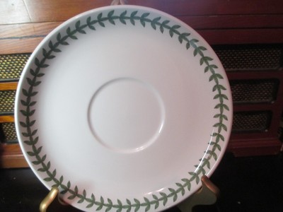 Portmeirion Botanic Garden Traditional Saucer Plate 8'' Green Laurel, NO FLAWS