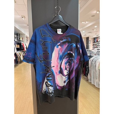 Size XL - 90s Pink Floyd The Wall Vintage Hanes All Over Print AOP Tee Shirt