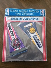 NBA Basketball Mini Felt Pennants Vintage Made in USA New Eastern Conference 
