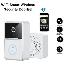 Smart Video Doorbell with HD Video APP Security Intercom Night Vision Chime