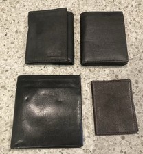 Lot Of 4 Mens Leather Wallets EX Condition