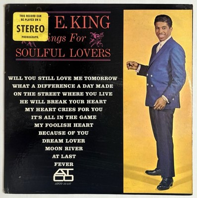 BEN E. KING - Sings for Soulful Lovers - ATCO Records   33-137 - Mono Vinyl LP