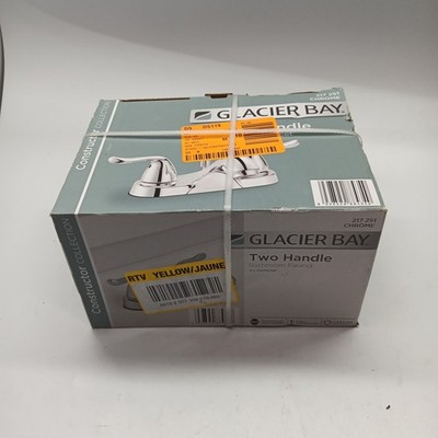 Glacier Bay Constructor 4 in. Centerset Bathroom Faucet in Polished Chrome