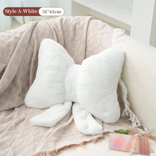 Cuscino Morbido Rosa Con Fiocco in Pizzo, Decorazione per Divano, Camera Da Lett