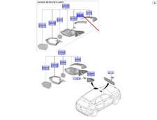 Hyundai Kona SX2 Vorderer linker Türspiegel Drehanzeige 87614Be000 Neue echte