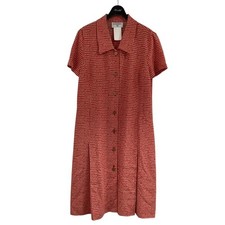 CHANEL Shirt Dress Graphic Multicolor Size 10US Luxury brand High Quality Ladies
