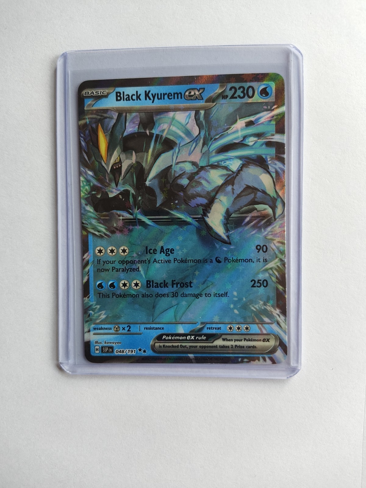 BLACK KYUREM EX 2024 SCARLET VIOLET SURGING SPARKS #48 POKEMON NM