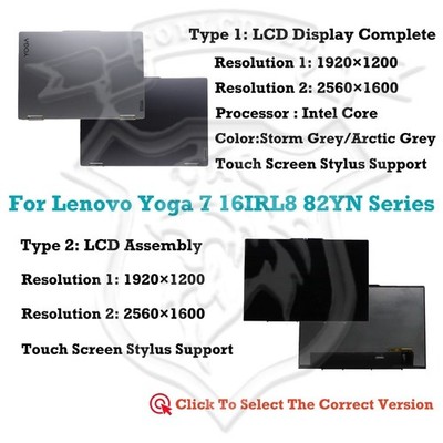 Für Lenovo Yoga 7 16IRL8 82YN000APH 16'' LCD Anzeige Vollständige Berühren Sie