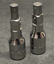 NEW! Snap-on Tools 1/4" Dr. 2pc Magnetic Tip Adapter Extensions TMXM17 TMXM114