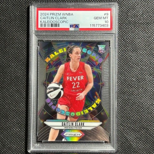 2024 PANINI PRIZM WNBA KALEIDOSCOPIC #9 CAITLIN CLARK ROOKIE RC PSA 10 GEM MINT