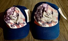 NWT Mickey Mouse YOUTH Size 5-8  9-20 Blue Patriotic Baseball Hat -Qty 2