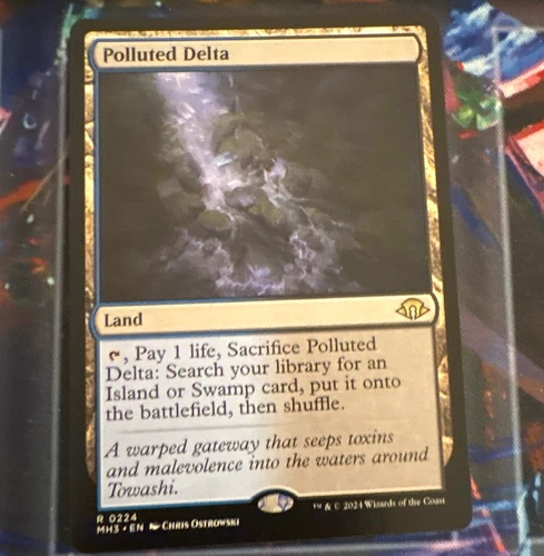 Wizards of the Coast MTG Polluted Delta 0224 MH3 Rare Regular Land EN 2024 - product listing photo