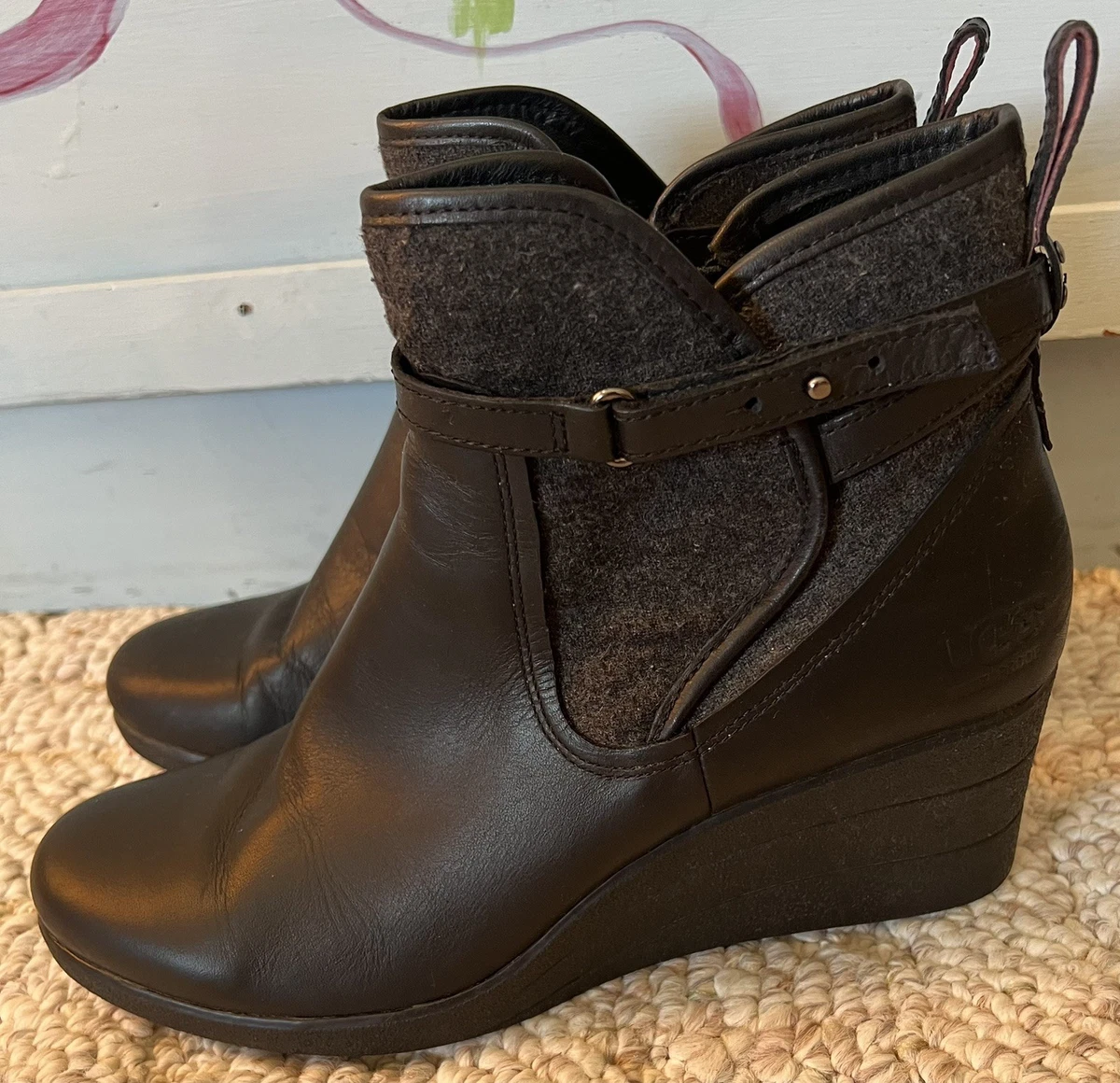 UGG Wedge Leather Upper Boots for Women for sale | eBay display picture 1